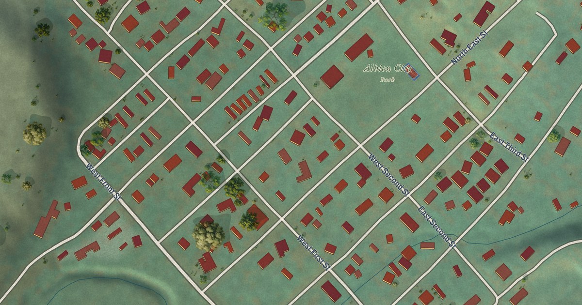 Map of Albion, Washington in 2026
