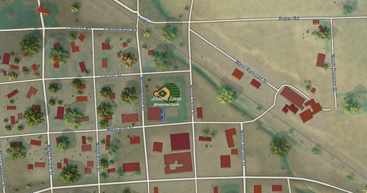 Map of Almira, Washington in 2026