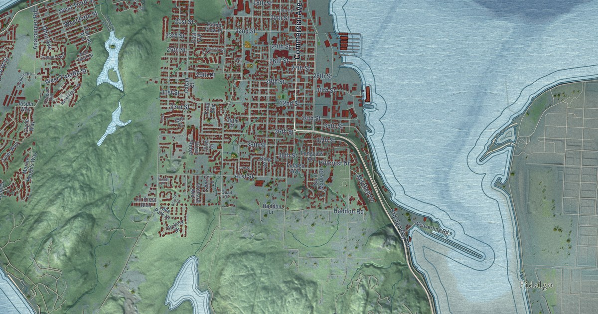 Map of Anacortes, Washington in 2026