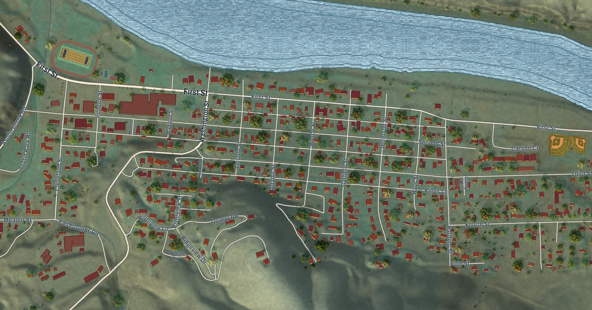 Map of Asotin, Washington in 2026