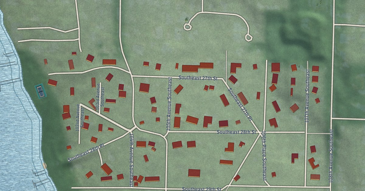 Map of Beaux Arts Village, Washington in 2026