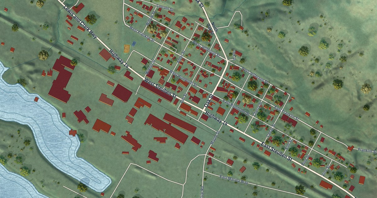 Map of Bingen, Washington in 2026