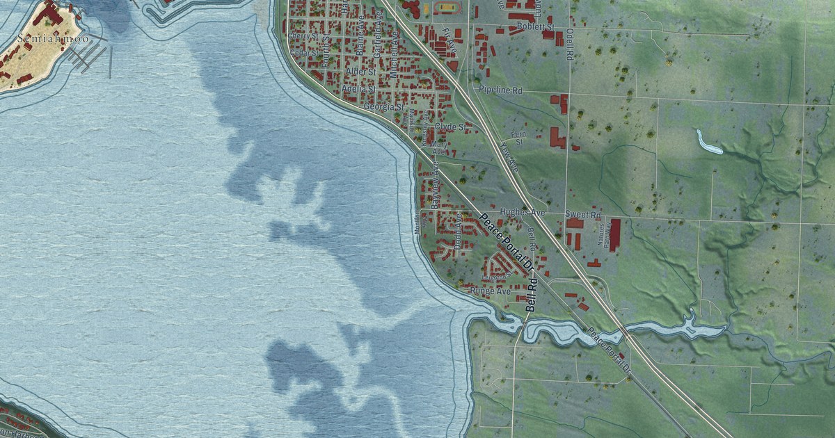 Map of Blaine, Washington in 2026