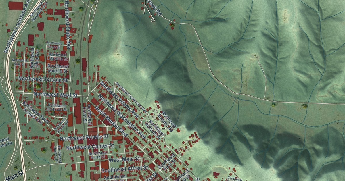 Map of Chehalis, Washington in 2026