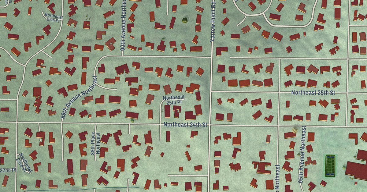 Map of Clyde Hill, Washington in 2026