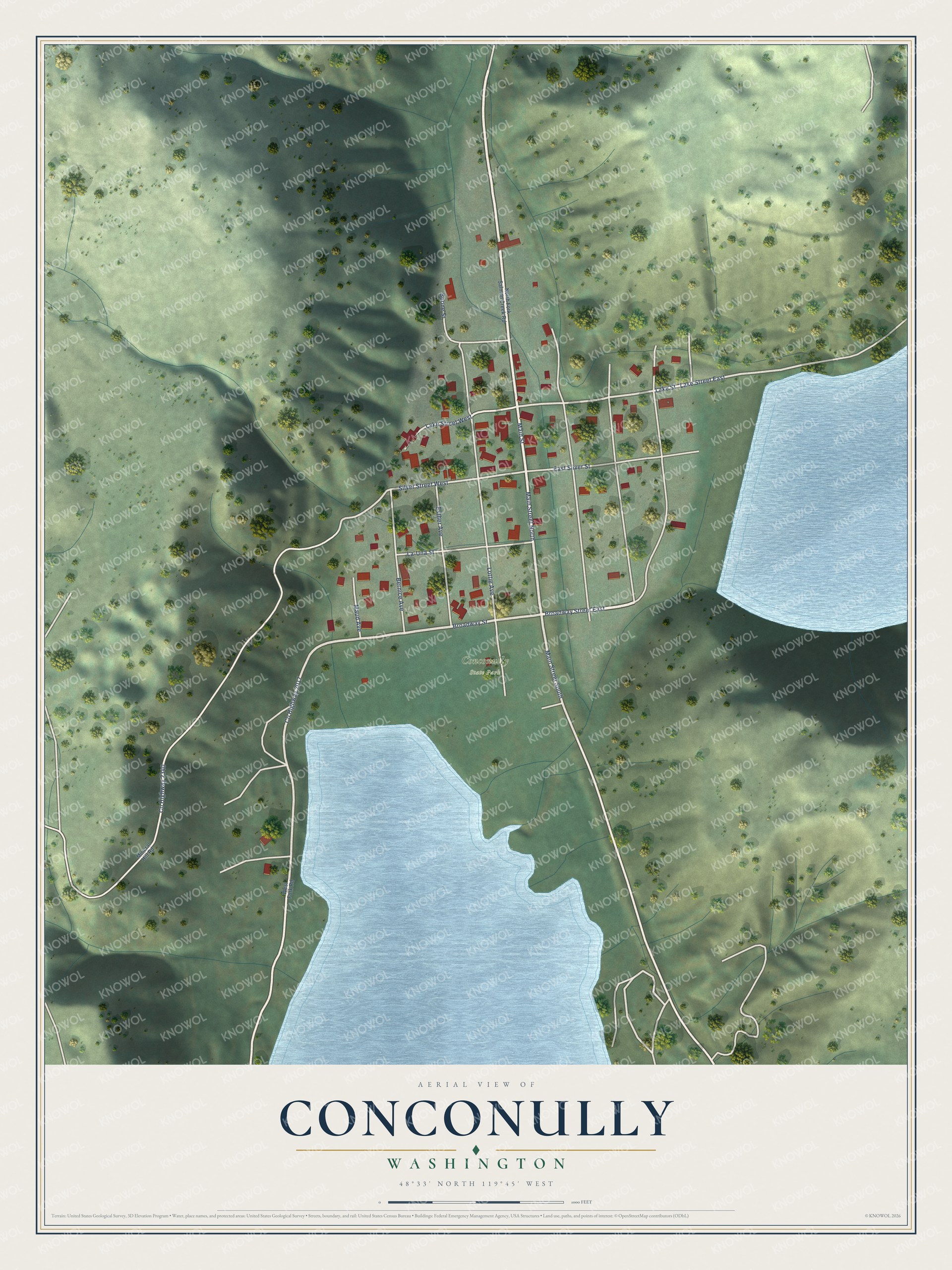 Watermarked full-map preview of Conconully, Washington