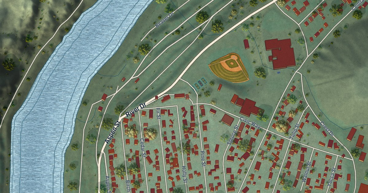 Map of Coulee Dam, Washington in 2026