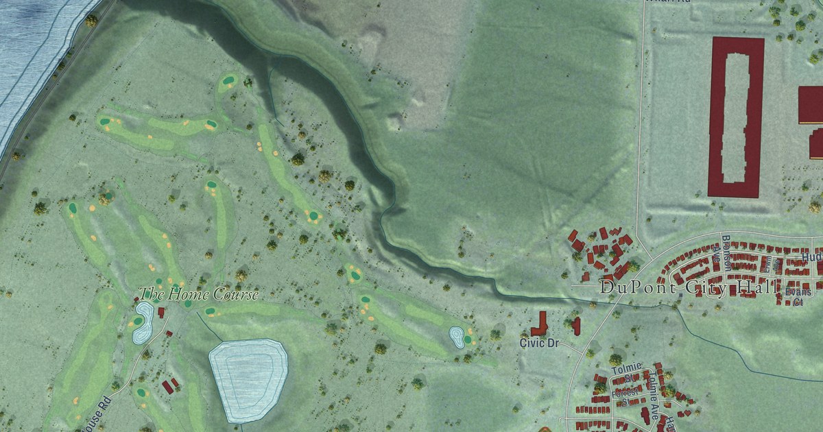 Map of DuPont, Washington in 2026