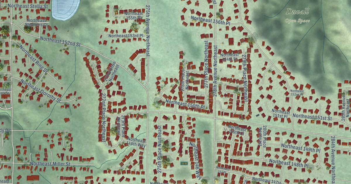Map of Duvall, Washington in 2026