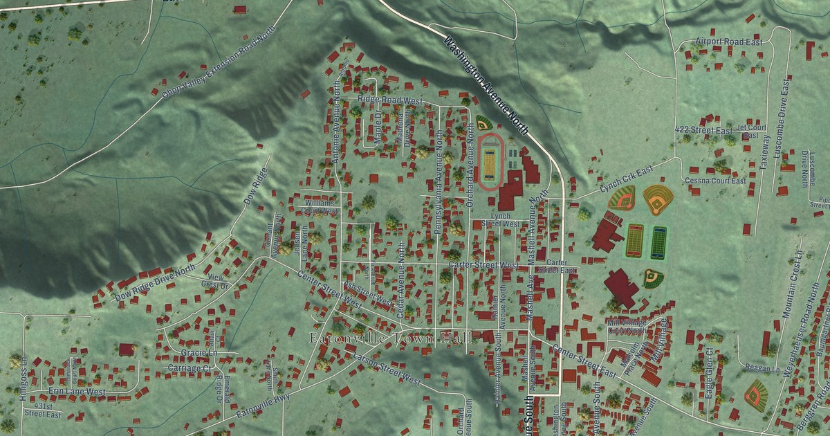 Map of Eatonville, Washington in 2026