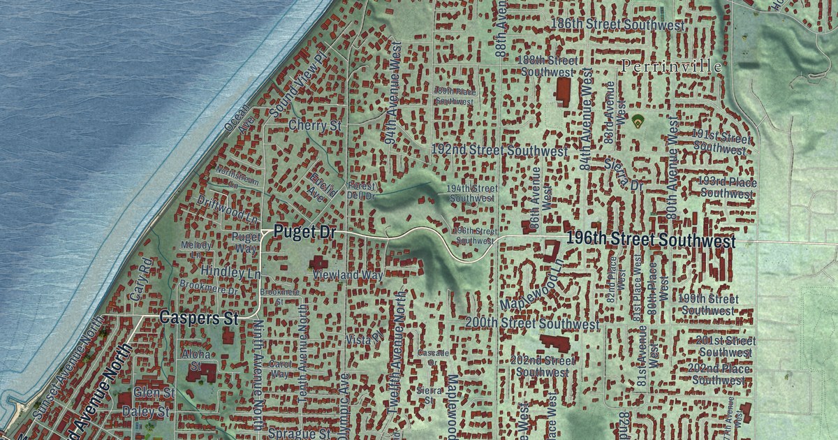 Map of Edmonds, Washington in 2026