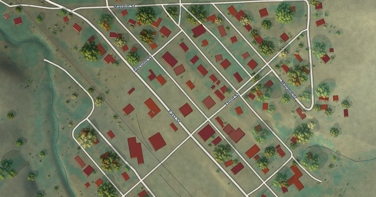 Map of Endicott, Washington in 2026