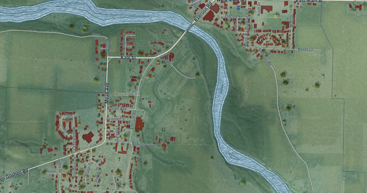 Map of Everson, Washington in 2026