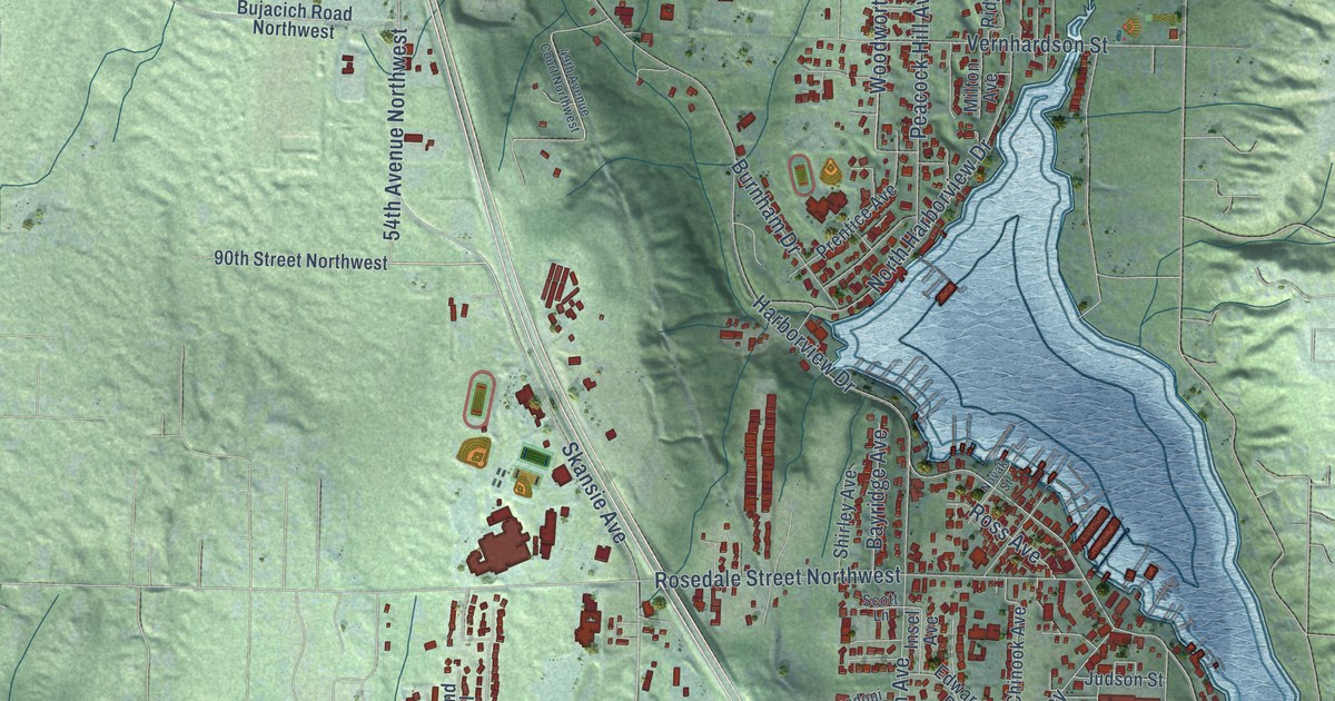 Map of Gig Harbor, Washington in 2026