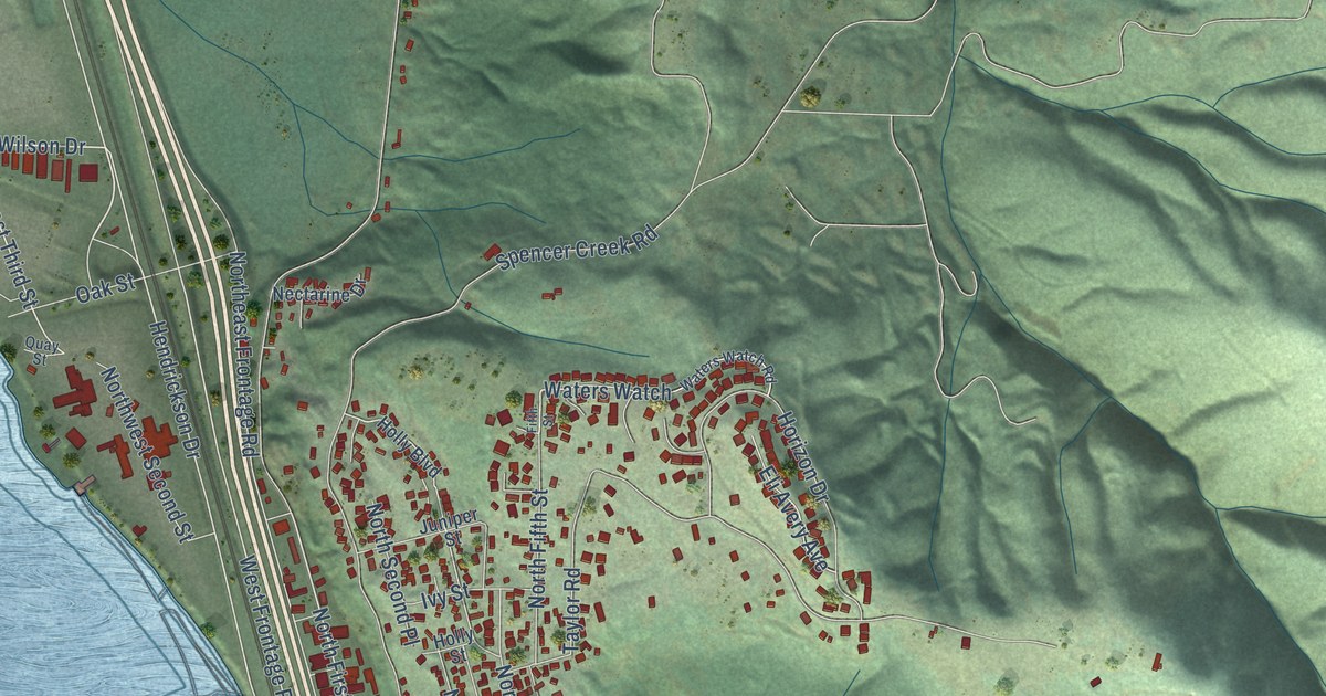 Map of Kalama, Washington in 2026