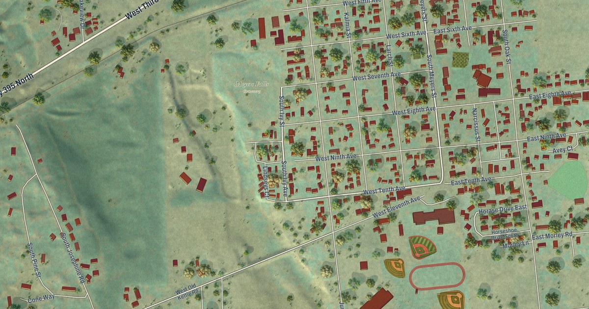 Map of Kettle Falls, Washington in 2026