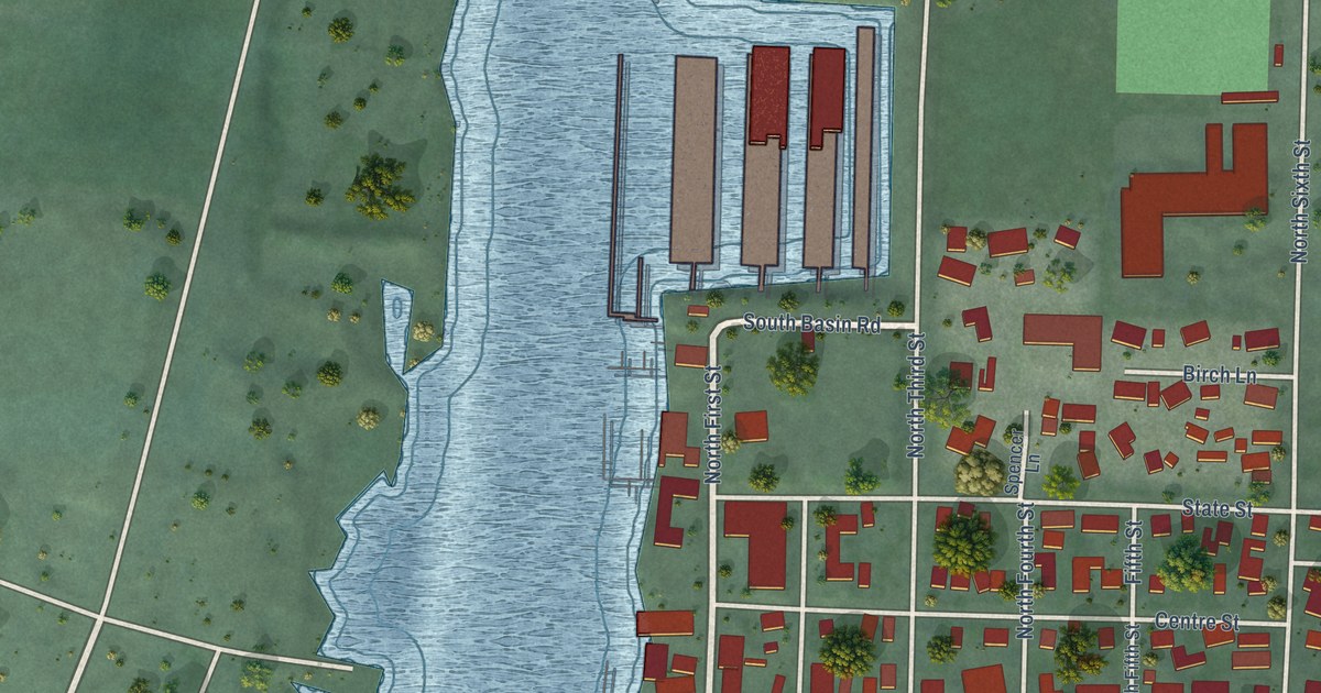 Map of La Conner, Washington in 2026