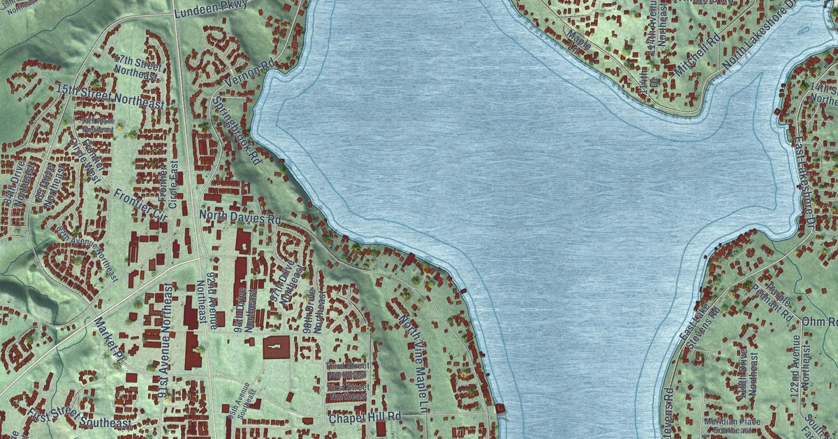 Map of Lake Stevens, Washington in 2026