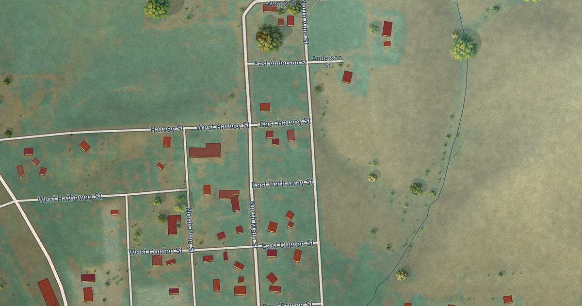 Map of Latah, Washington in 2026