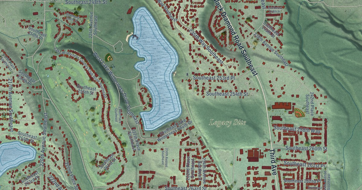 Map of Maple Valley, Washington in 2026