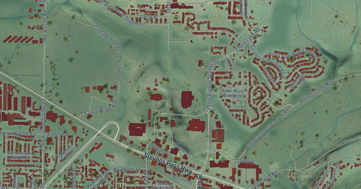 Map of Monroe, Washington in 2026