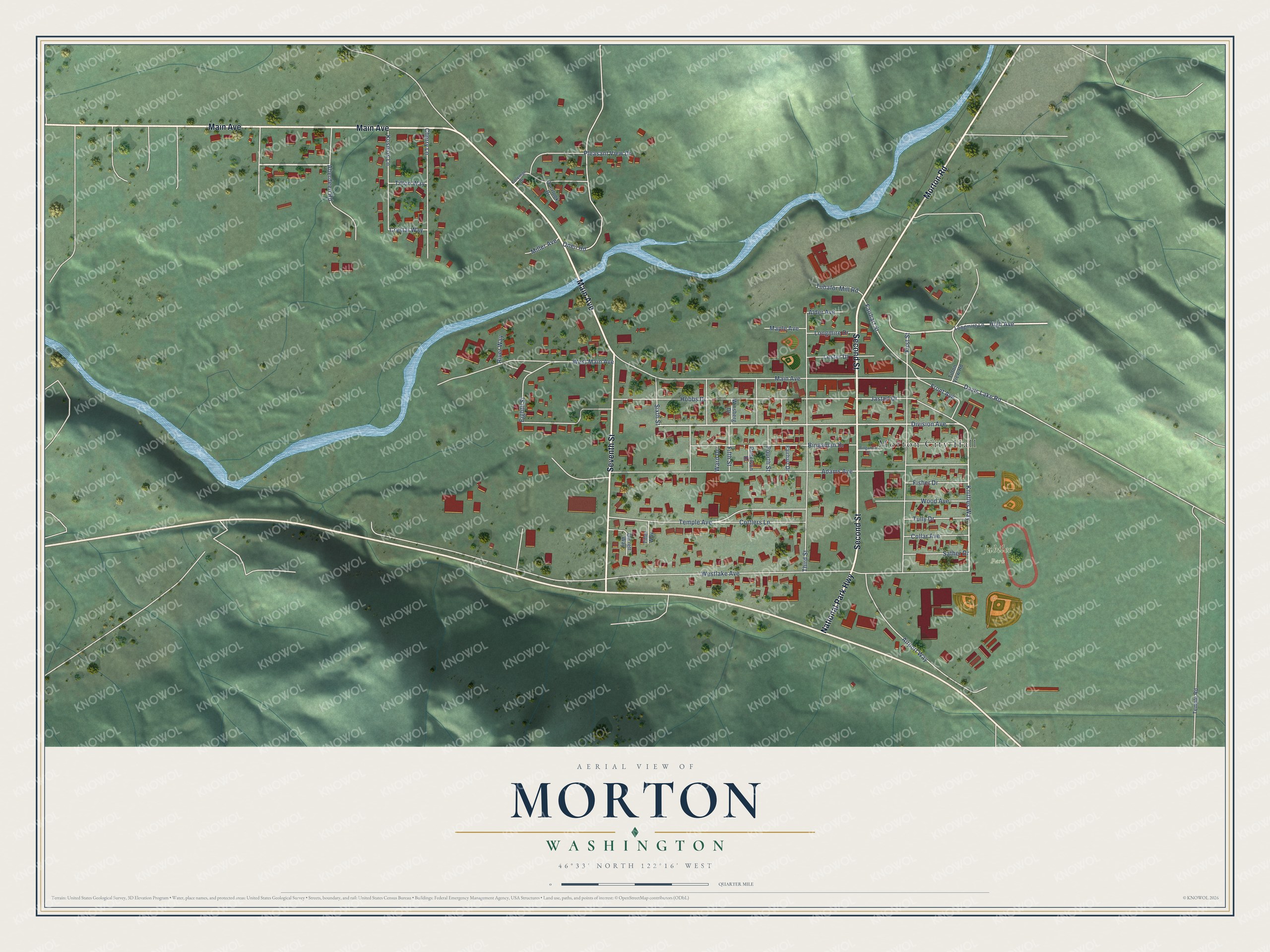 Watermarked full-map preview of Morton, Washington