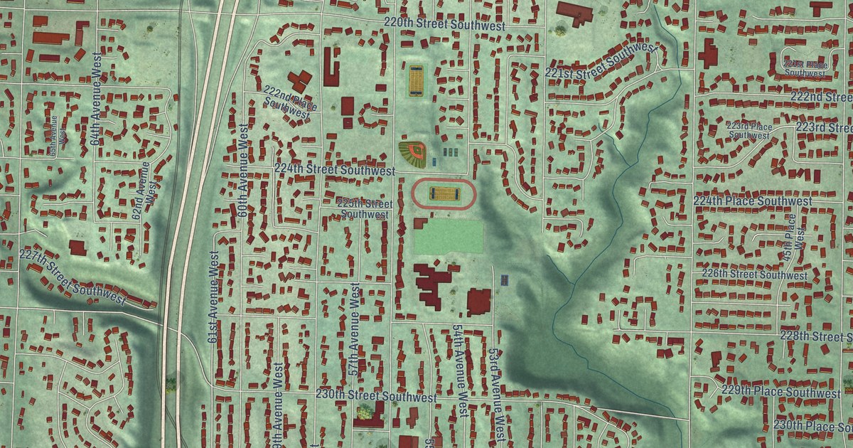 Map of Mountlake Terrace, Washington in 2026