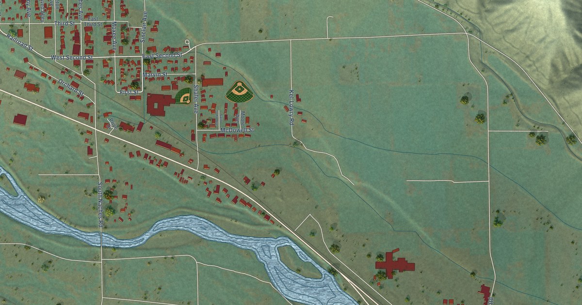 Map of Naches, Washington in 2026