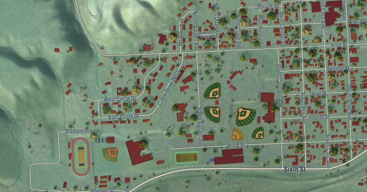 Map of Newport, Washington in 2026