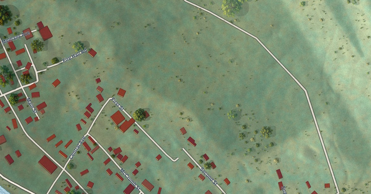 Map of Albright, West Virginia in 2026