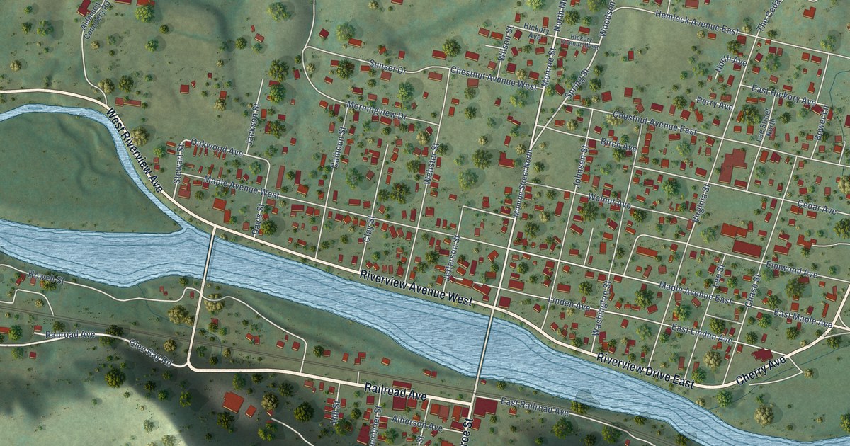 Map of Alderson, West Virginia in 2026