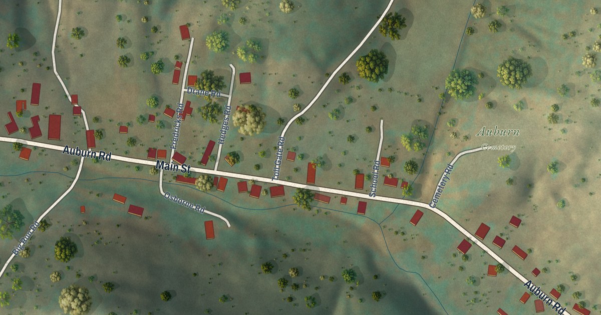 Map of Auburn, West Virginia in 2026