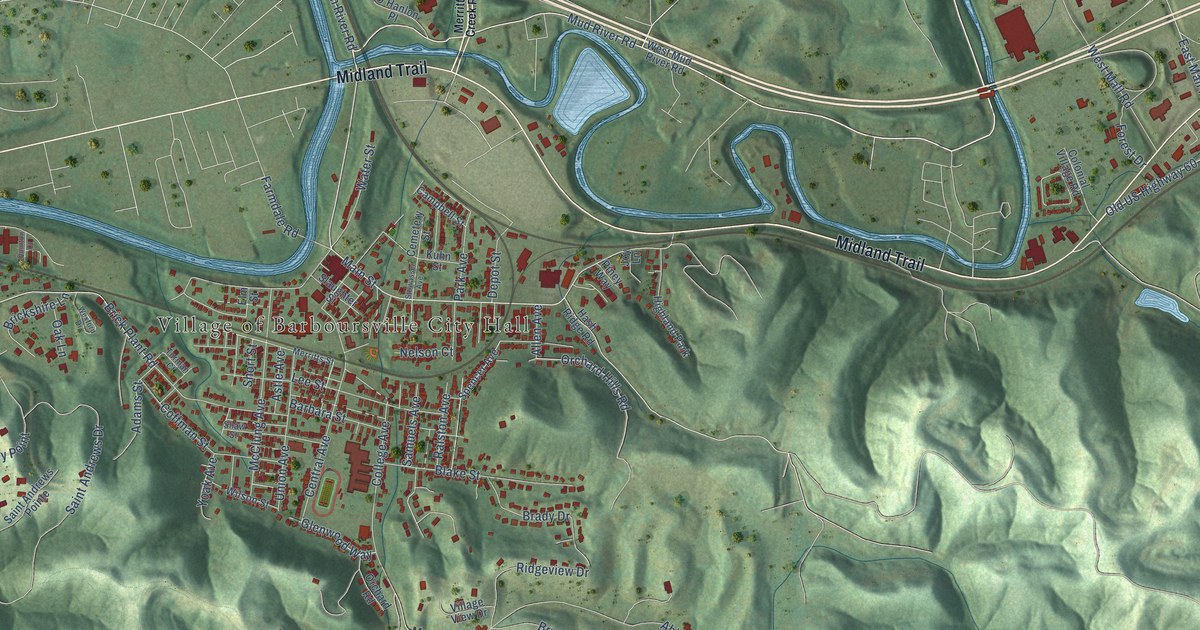 Map of Barboursville, West Virginia in 2026