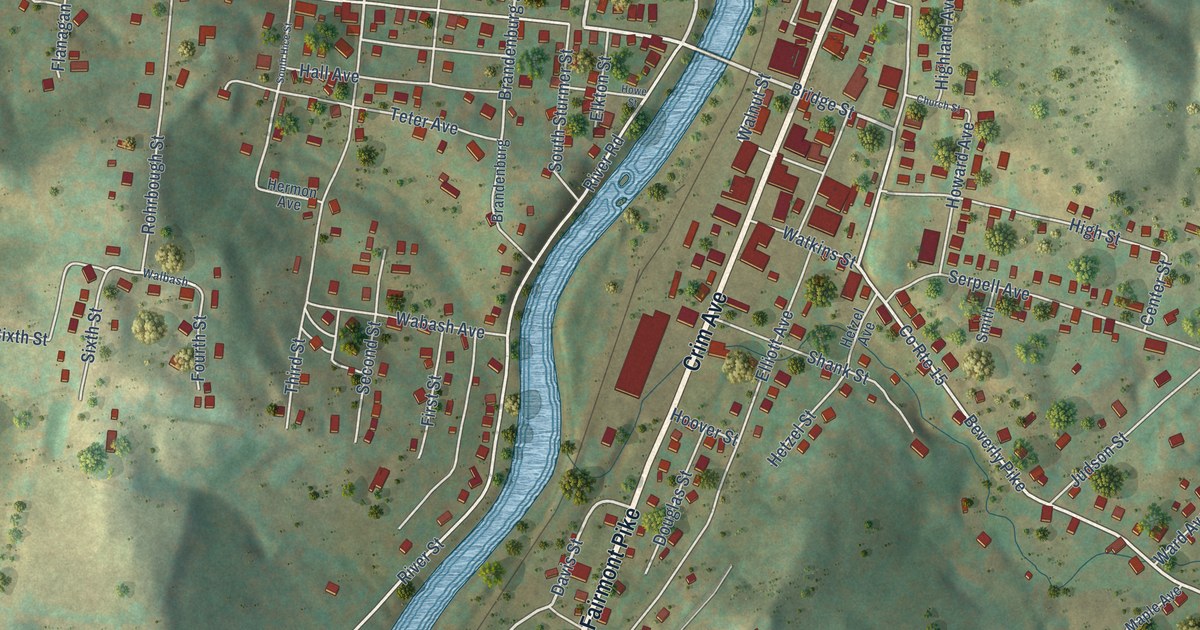 Map of Belington, West Virginia in 2026