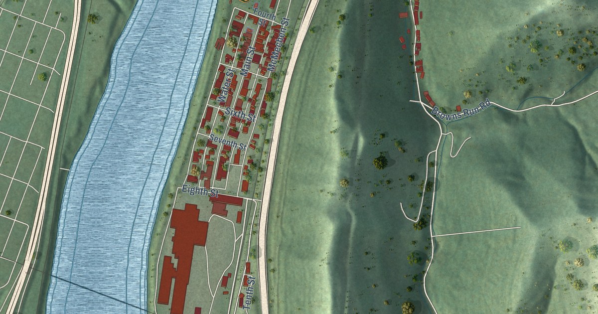 Map of Benwood, West Virginia in 2026
