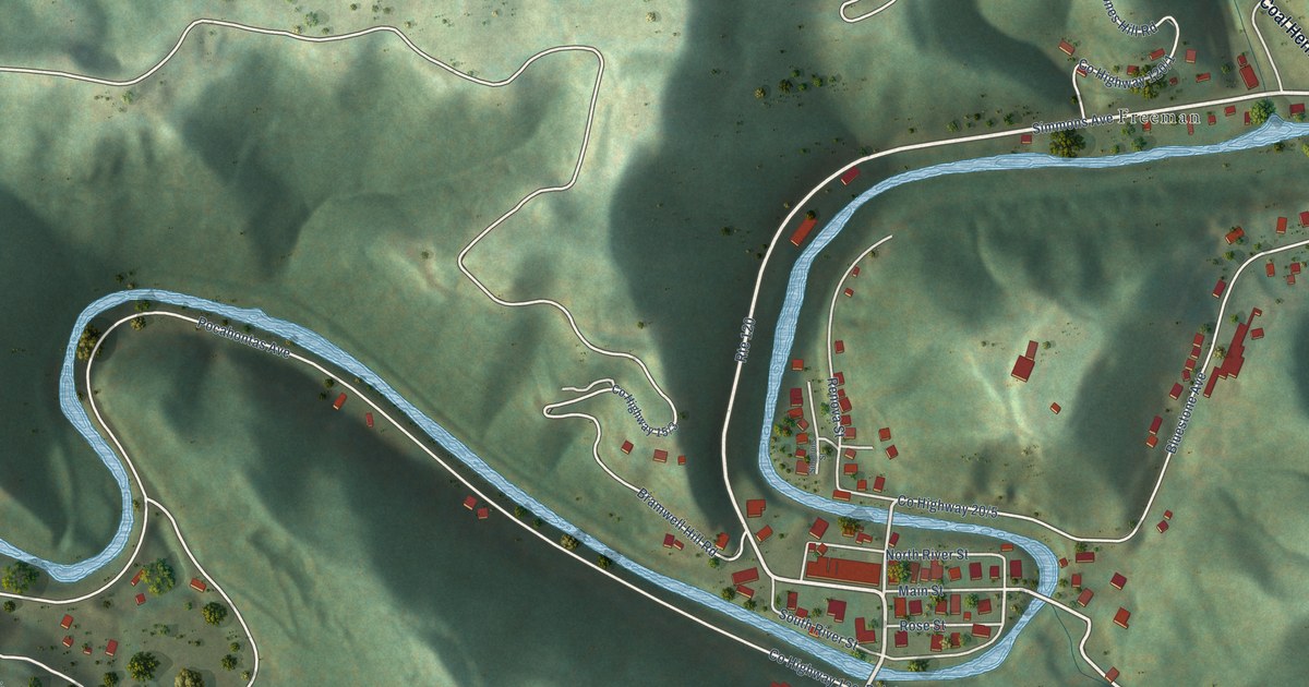 Map of Bramwell, West Virginia in 2026