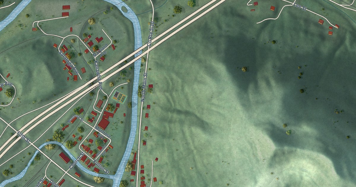 Map of Burnsville, West Virginia in 2026