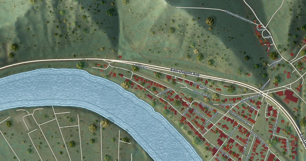 Map of Cedar Grove, West Virginia in 2026