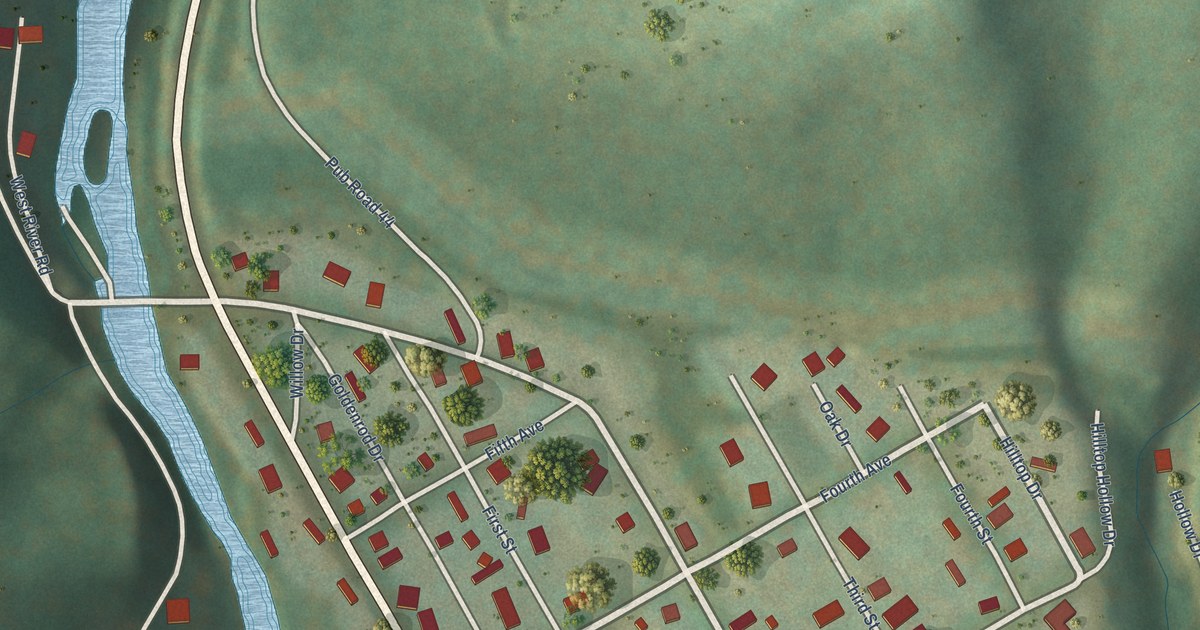 Map of Durbin, West Virginia in 2026