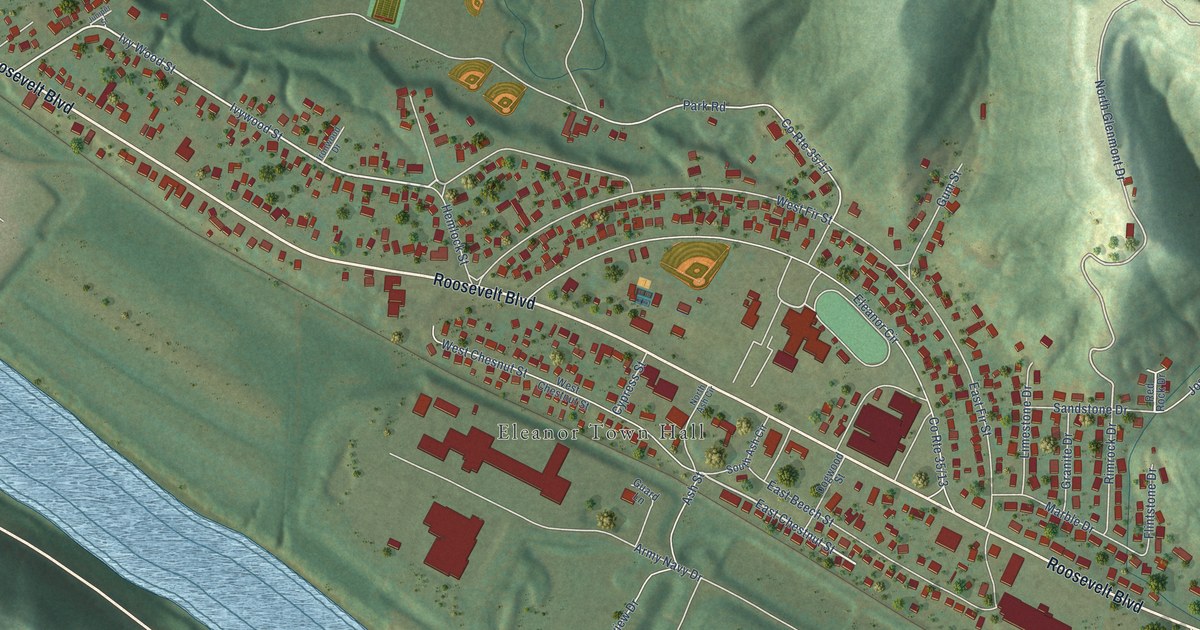 Map of Eleanor, West Virginia in 2026