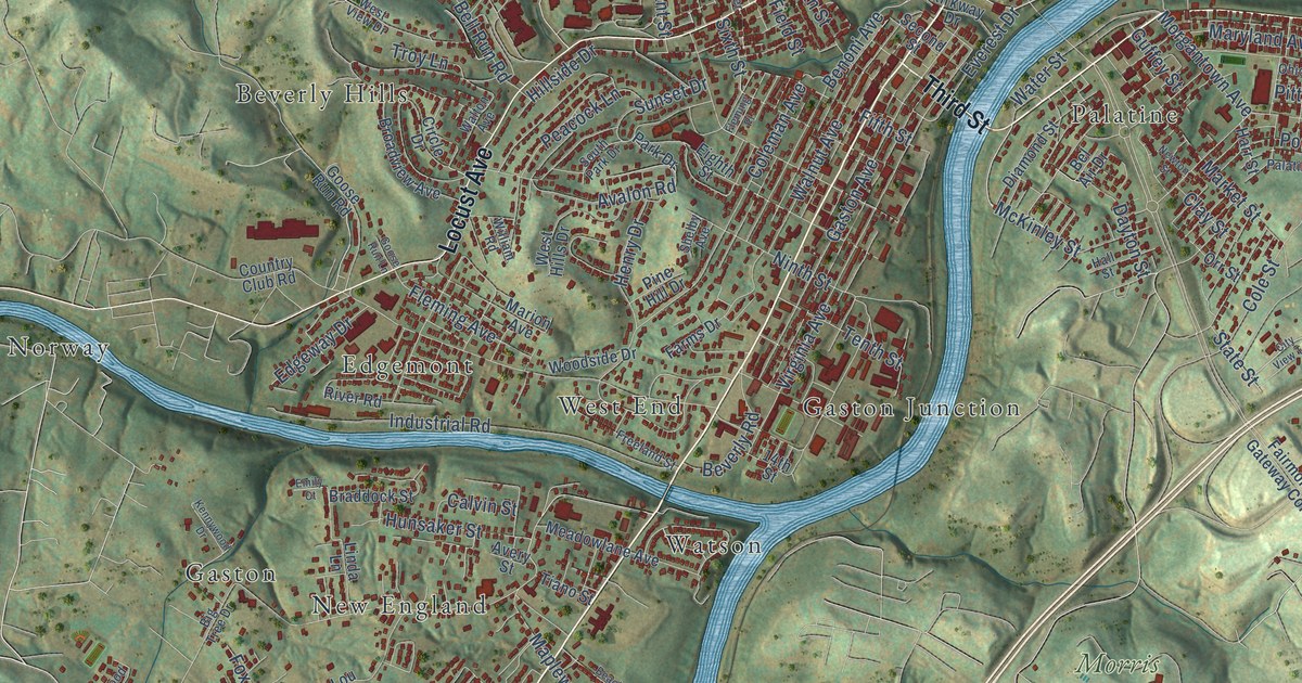 Map of Fairmont, West Virginia in 2026