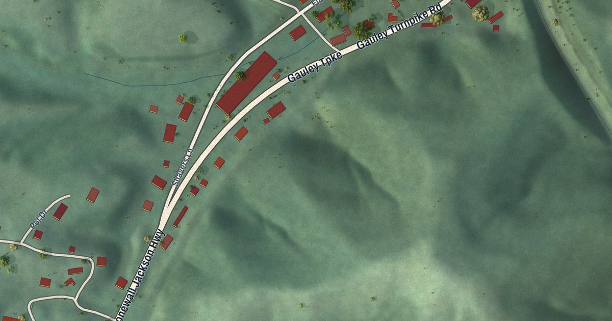 Map of Flatwoods, West Virginia in 2026