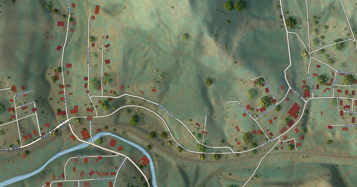 Map of Flemington, West Virginia in 2026
