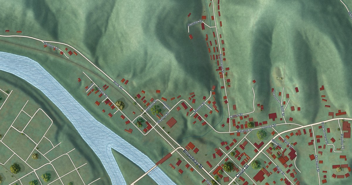 Map of Fort Gay, West Virginia in 2026