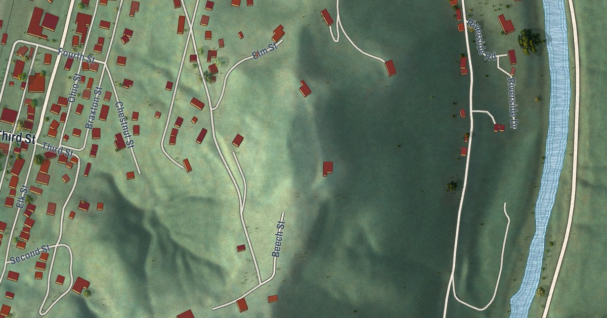 Map of Gassaway, West Virginia in 2026