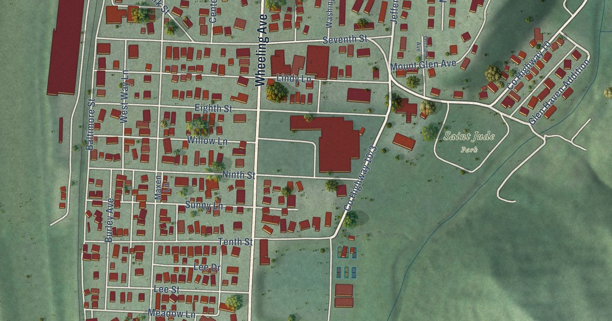 Map of Glen Dale, West Virginia in 2026