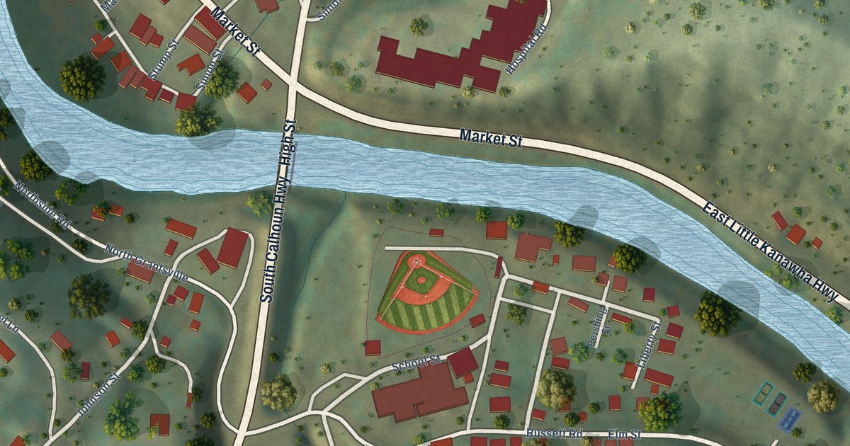 Map of Grantsville, West Virginia in 2026