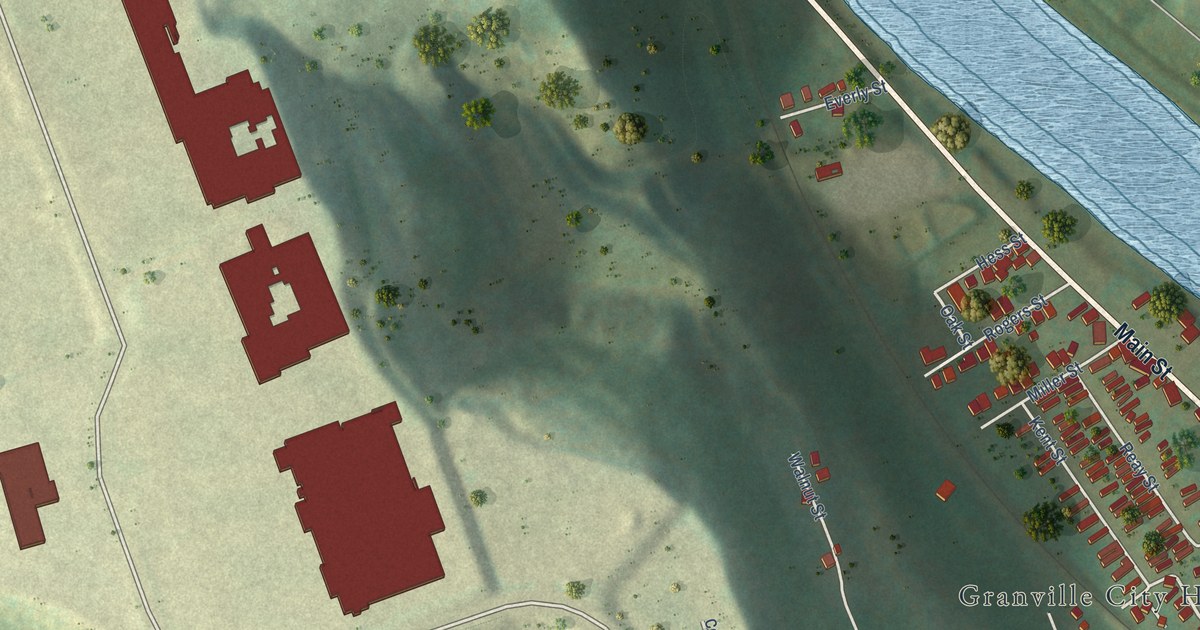 Map of Granville, West Virginia in 2026
