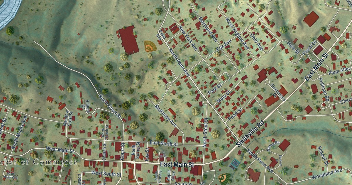 Map of Harrisville, West Virginia in 2026