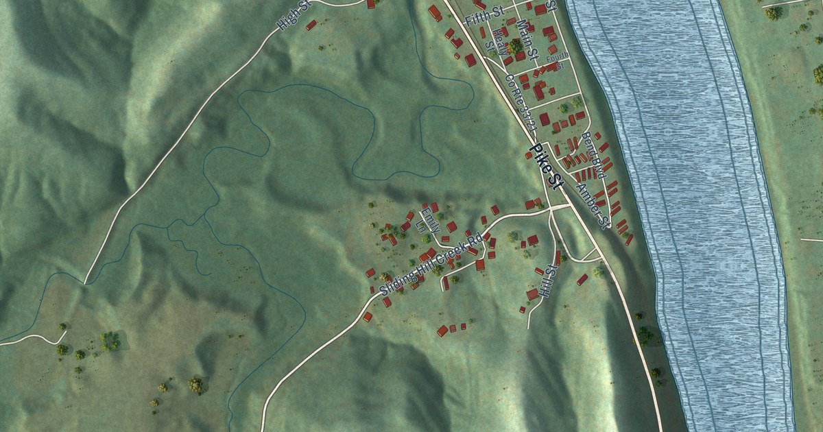 Map of Hartford City, West Virginia in 2026